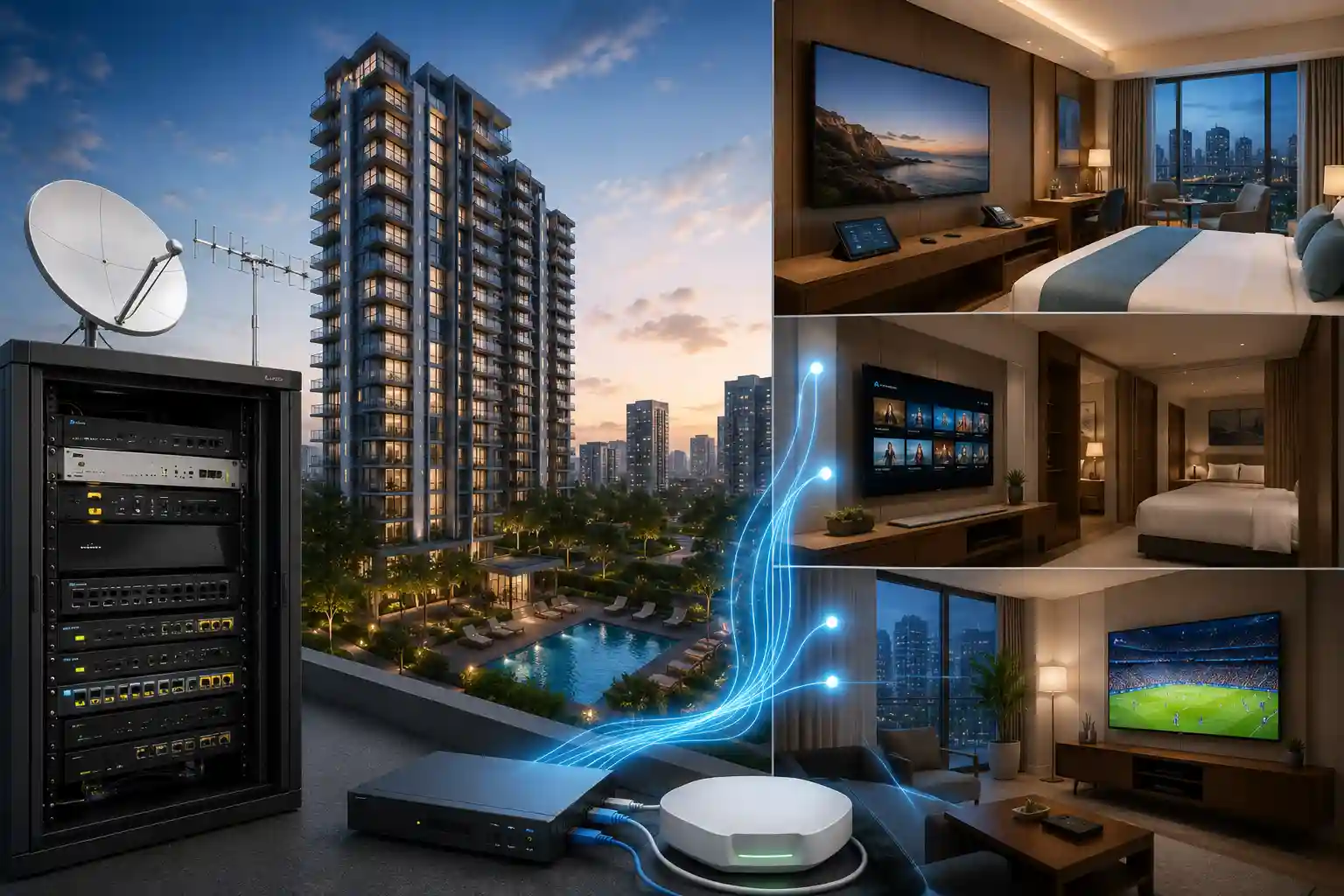 The Complete Guide to SMATV & IPTV Systems for Hotels and Residential Towers